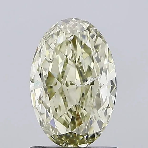 1.51ct Oval Natural Diamond (Colour Fancy Yellow, Clarity SI2, GIA Certified)