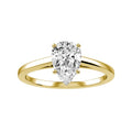 Pear Lab-grown Diamond Bridal Ring — down