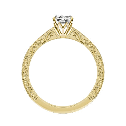 Radiant Lab-grown Diamond Bridal Ring — front